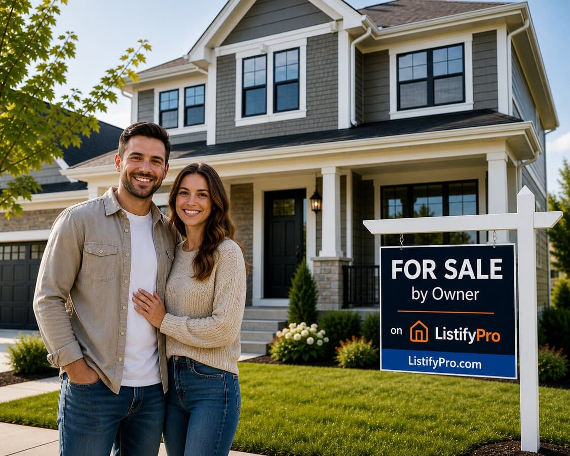 Happy couple selling their home with ListifyPro